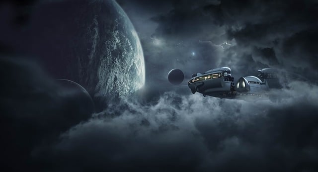 space, ship, aesthetic, mood board, inspirational